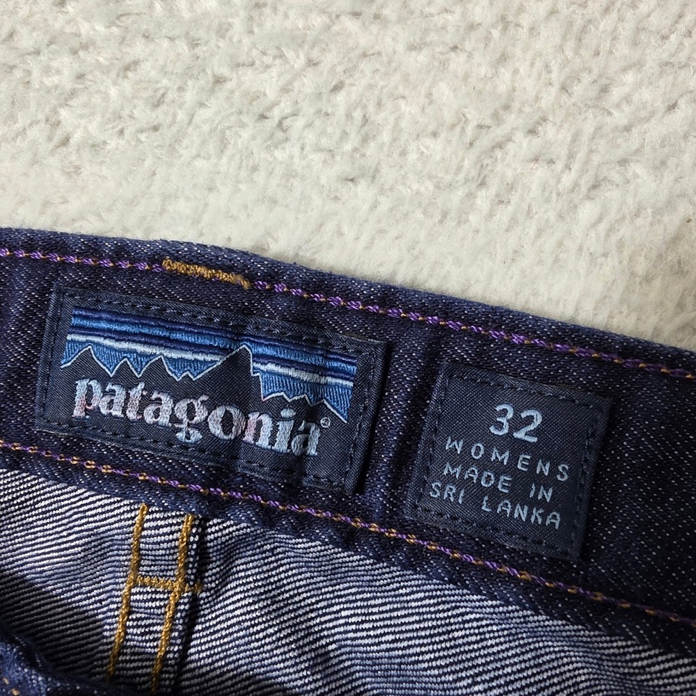 Patagonia Straight Regular Jeans Womens 32/31 Blue Dark Wash Denim STY55100 - Picture 2 of 11